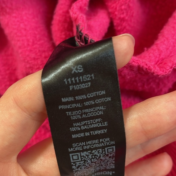 Collusion | ASOS Hoodie - Size Extra Small - Hot Pink 100% cotton - Picture 5 of 5